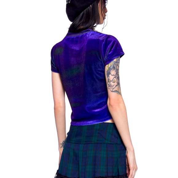 DK Scooby Doo Thorne Hex Girl Velvet Top - Picture 2 of 7